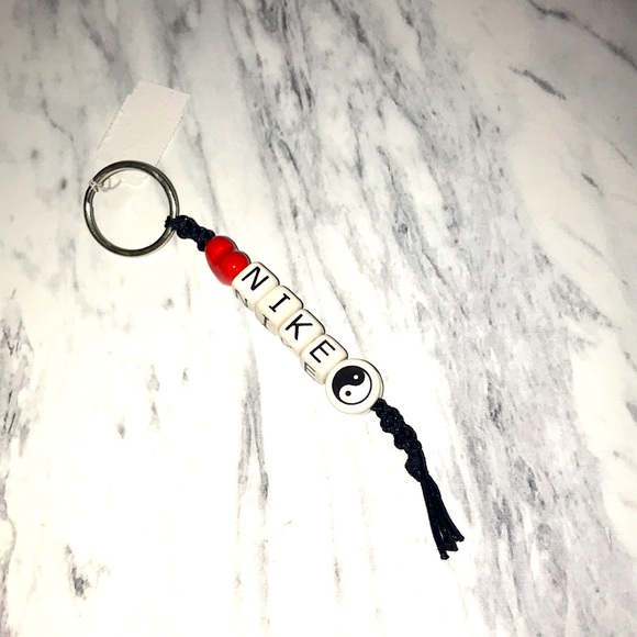 NWT Nike yin Yang heart keychain letter block - Picture 1 of 2